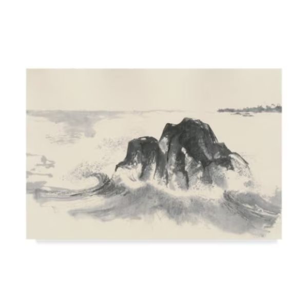 Chris Paschke 'Ocean Waves' Canvas Art, 16x24, Trademark Fine Art, Mfr#: WAP09003-C1624GG